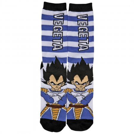 Dragon Ball Z Vegeta Character Chibi Athletic Crew Socks